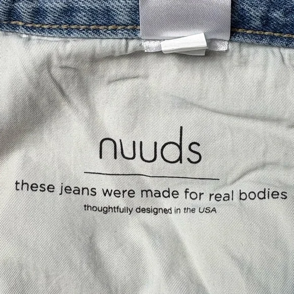Nuuds The Straight Jeans Classic Fit Size 32 Ranger Wash Distressed 29” Inseam - Picture 16 of 16